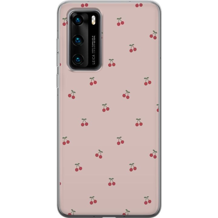 Mobile case for Huawei P40 with Cherry design in the group SMARTPHONE & TABLETS / Phone cases / Huawei/Honor at TP E-commerce Nordic AB (A53355)