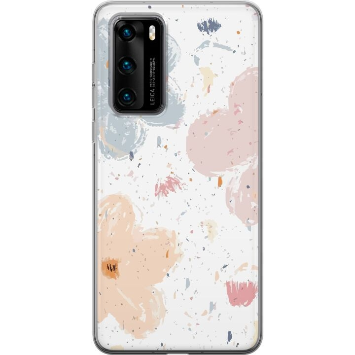 Mobile case for Huawei P40 with Flowers design in the group SMARTPHONE & TABLETS / Phone cases / Huawei/Honor at TP E-commerce Nordic AB (A53360)