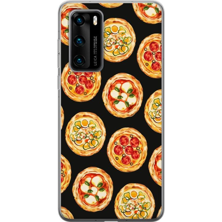 Mobile case for Huawei P40 with Pizza design in the group SMARTPHONE & TABLETS / Phone cases / Huawei/Honor at TP E-commerce Nordic AB (A53361)