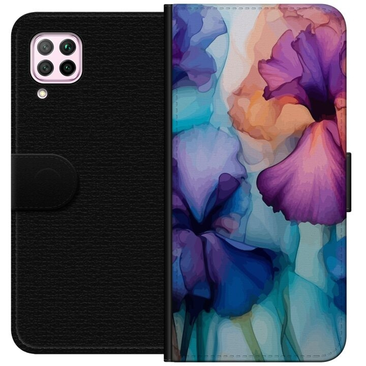 Wallet case for Huawei P40 lite with Magical flowers design in the group SMARTPHONE & TABLETS / Phone cases / Huawei/Honor at TP E-commerce Nordic AB (A53378)