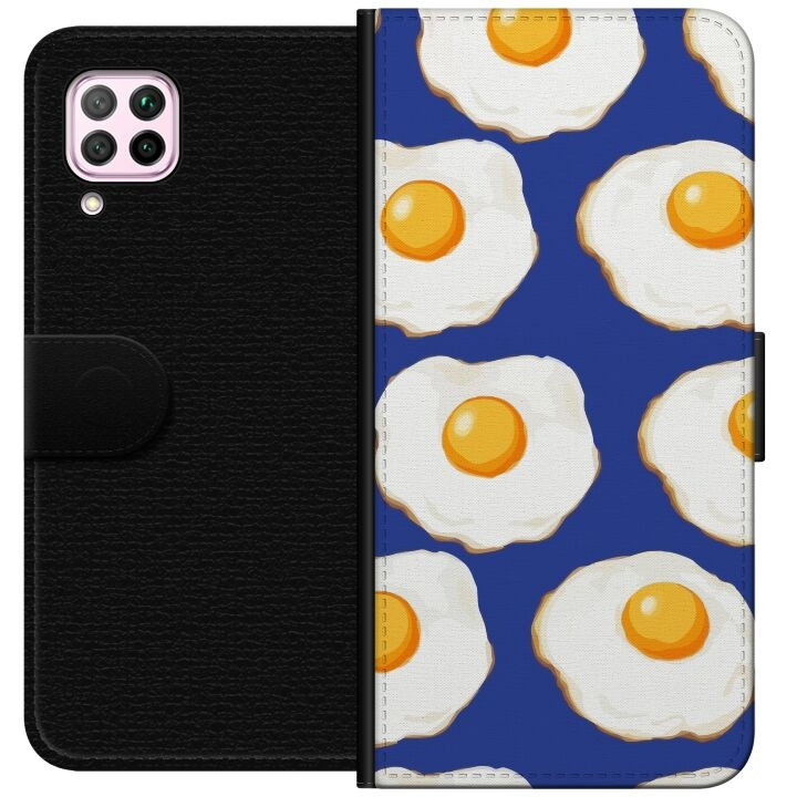 Wallet case for Huawei P40 lite with Fried eggs design in the group SMARTPHONE & TABLETS / Phone cases / Huawei/Honor at TP E-commerce Nordic AB (A53381)