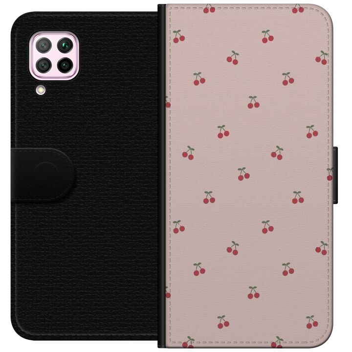 Wallet case for Huawei P40 lite with Cherry design in the group SMARTPHONE & TABLETS / Phone cases / Huawei/Honor at TP E-commerce Nordic AB (A53382)