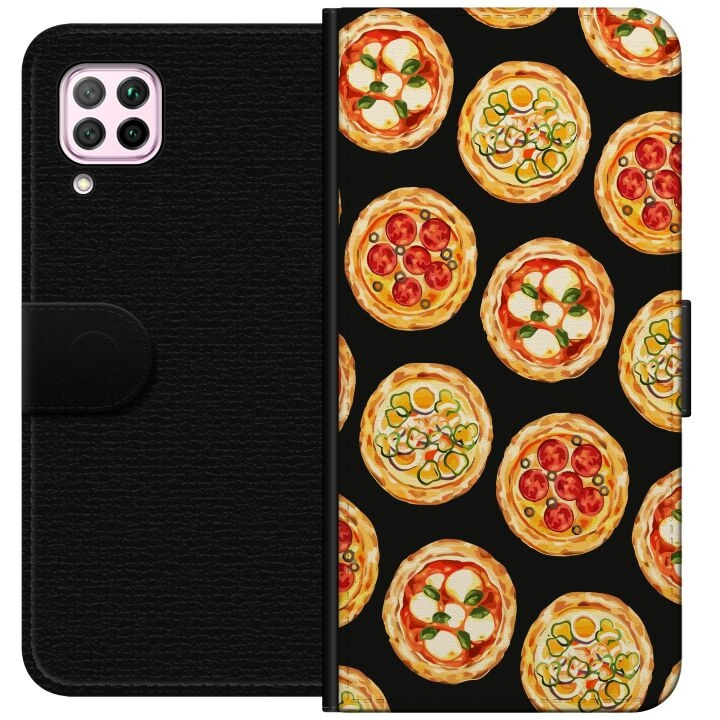 Wallet case for Huawei P40 lite with Pizza design in the group SMARTPHONE & TABLETS / Phone cases / Huawei/Honor at TP E-commerce Nordic AB (A53388)