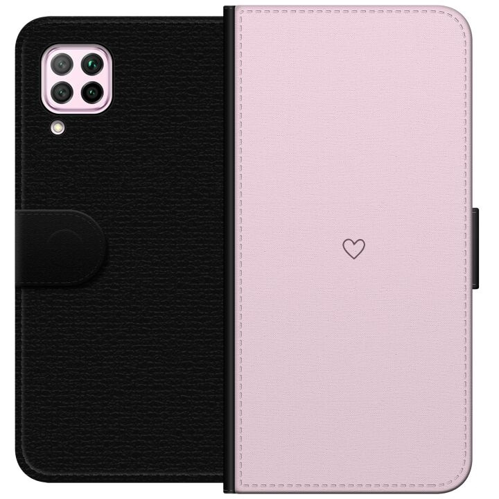 Wallet case for Huawei P40 lite with Heart design in the group SMARTPHONE & TABLETS / Phone cases / Huawei/Honor at TP E-commerce Nordic AB (A53394)