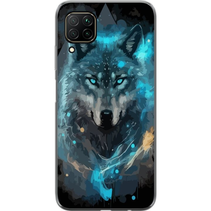 Mobile case for Huawei P40 lite with Wolf design in the group SMARTPHONE & TABLETS / Phone cases / Huawei/Honor at TP E-commerce Nordic AB (A53407)