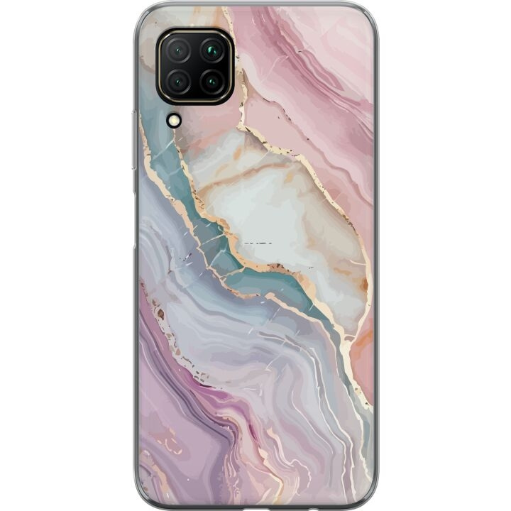 Mobile case for Huawei P40 lite with Marble design in the group SMARTPHONE & TABLETS / Phone cases / Huawei/Honor at TP E-commerce Nordic AB (A53424)