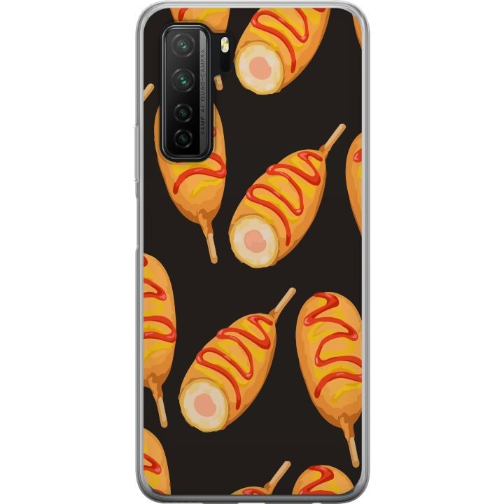 Mobile case for Huawei P40 lite 5G with Chicken drumstick design in the group SMARTPHONE & TABLETS / Phone cases / Huawei/Honor at TP E-commerce Nordic AB (A53438)