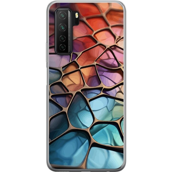 Mobile case for Huawei P40 lite 5G with Metallic pattern design in the group SMARTPHONE & TABLETS / Phone cases / Huawei/Honor at TP E-commerce Nordic AB (A53439)