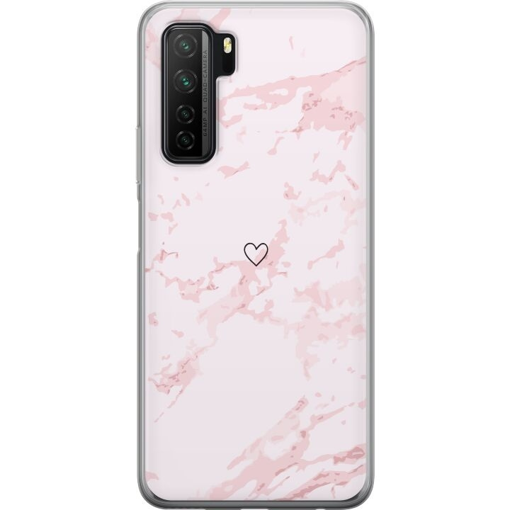 Mobile case for Huawei P40 lite 5G with Pink Heart design in the group SMARTPHONE & TABLETS / Phone cases / Huawei/Honor at TP E-commerce Nordic AB (A53452)