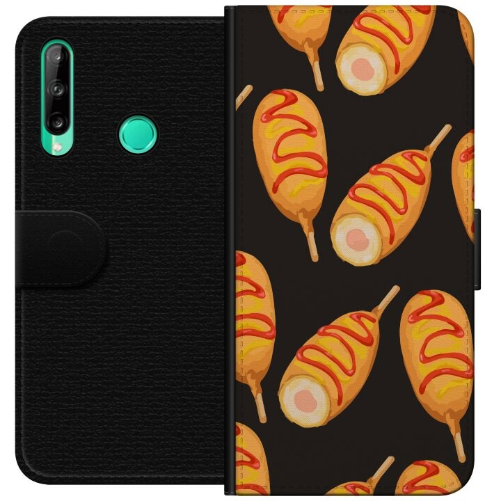 Wallet case for Huawei P40 lite E with Chicken drumstick design in the group SMARTPHONE & TABLETS / Phone cases / Huawei/Honor at TP E-commerce Nordic AB (A53465)