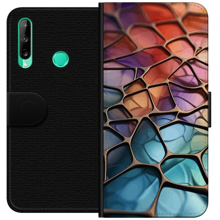 Wallet case for Huawei P40 lite E with Metallic pattern design in the group SMARTPHONE & TABLETS / Phone cases / Huawei/Honor at TP E-commerce Nordic AB (A53466)