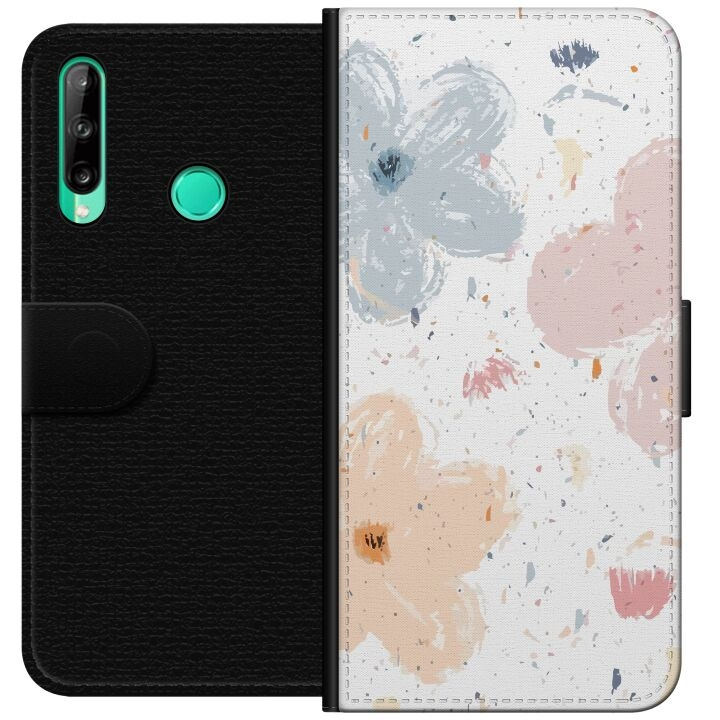 Wallet case for Huawei P40 lite E with Flowers design in the group SMARTPHONE & TABLETS / Phone cases / Huawei/Honor at TP E-commerce Nordic AB (A53468)