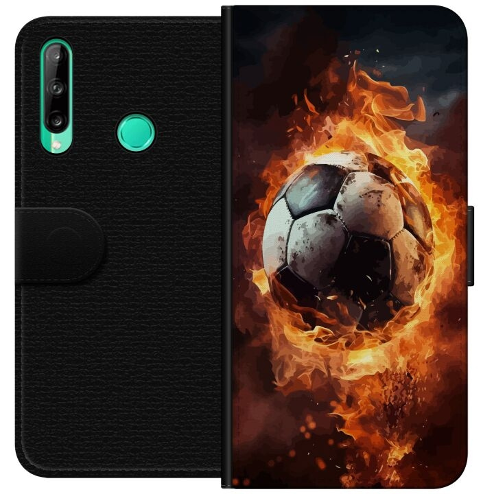 Wallet case for Huawei P40 lite E with Football design in the group SMARTPHONE & TABLETS / Phone cases / Huawei/Honor at TP E-commerce Nordic AB (A53477)