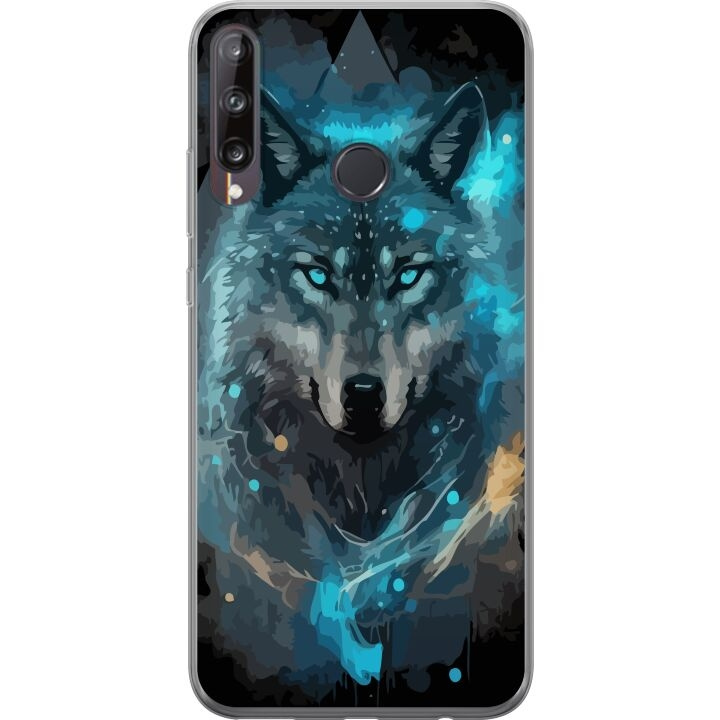 Mobile case for Huawei P40 lite E with Wolf design in the group SMARTPHONE & TABLETS / Phone cases / Huawei/Honor at TP E-commerce Nordic AB (A53488)