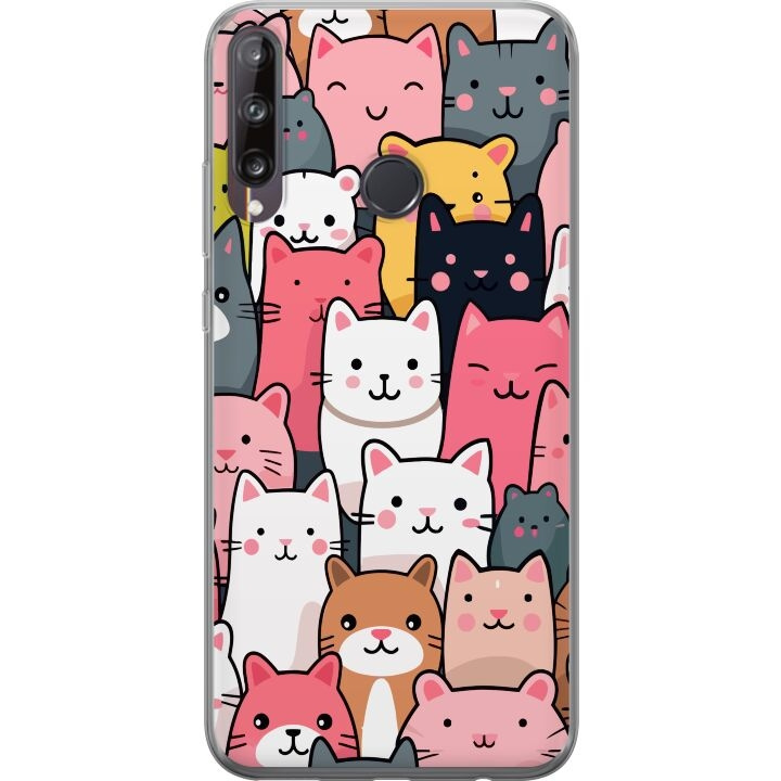 Mobile case for Huawei P40 lite E with Cat pattern design in the group SMARTPHONE & TABLETS / Phone cases / Huawei/Honor at TP E-commerce Nordic AB (A53491)