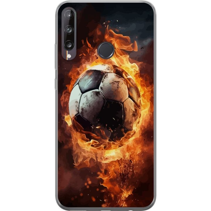 Mobile case for Huawei P40 lite E with Football design in the group SMARTPHONE & TABLETS / Phone cases / Huawei/Honor at TP E-commerce Nordic AB (A53504)