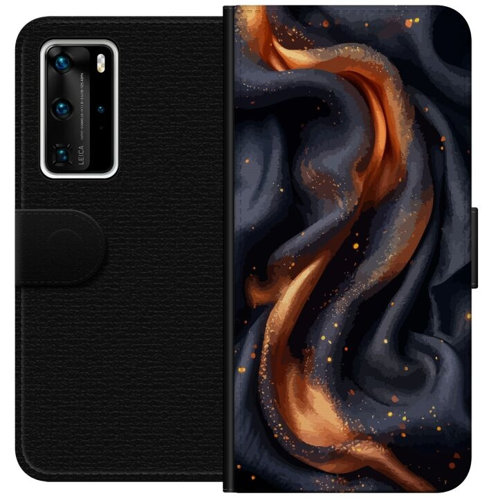 Wallet case for Huawei P40 Pro with Fiery silk design in the group SMARTPHONE & TABLETS / Phone cases / Huawei/Honor at TP E-commerce Nordic AB (A53511)