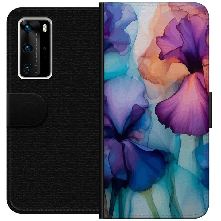 Wallet case for Huawei P40 Pro with Magical flowers design in the group SMARTPHONE & TABLETS / Phone cases / Huawei/Honor at TP E-commerce Nordic AB (A53513)