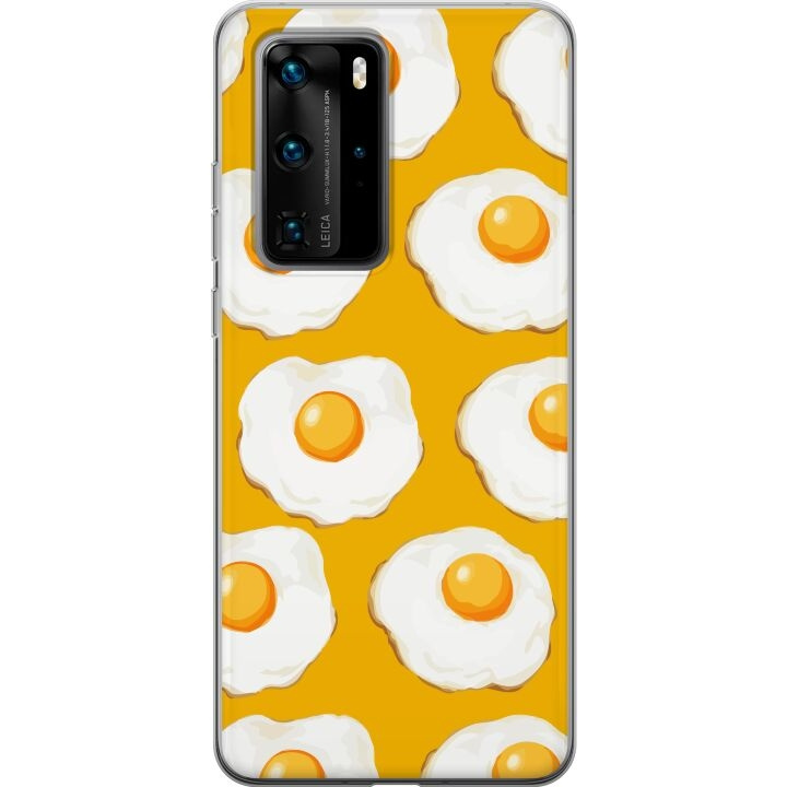 Mobile case for Huawei P40 Pro with Fried egg design in the group SMARTPHONE & TABLETS / Phone cases / Huawei/Honor at TP E-commerce Nordic AB (A53539)