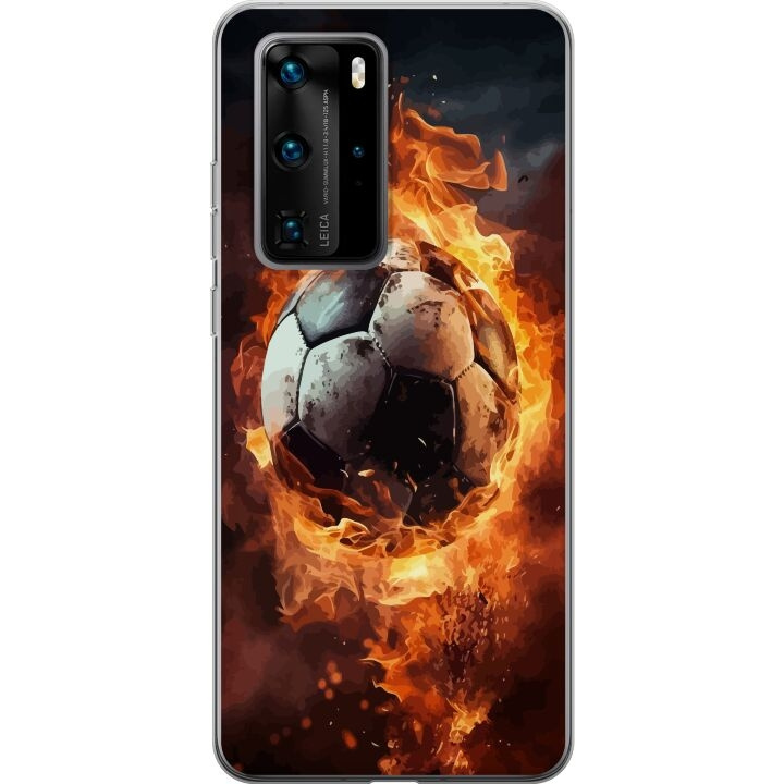 Mobile case for Huawei P40 Pro with Football design in the group SMARTPHONE & TABLETS / Phone cases / Huawei/Honor at TP E-commerce Nordic AB (A53558)