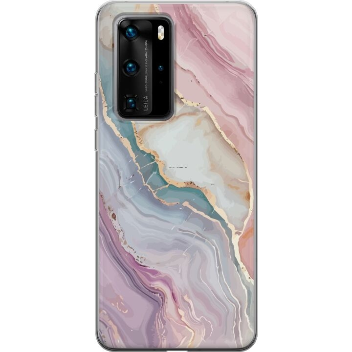 Mobile case for Huawei P40 Pro with Marble design in the group SMARTPHONE & TABLETS / Phone cases / Huawei/Honor at TP E-commerce Nordic AB (A53559)