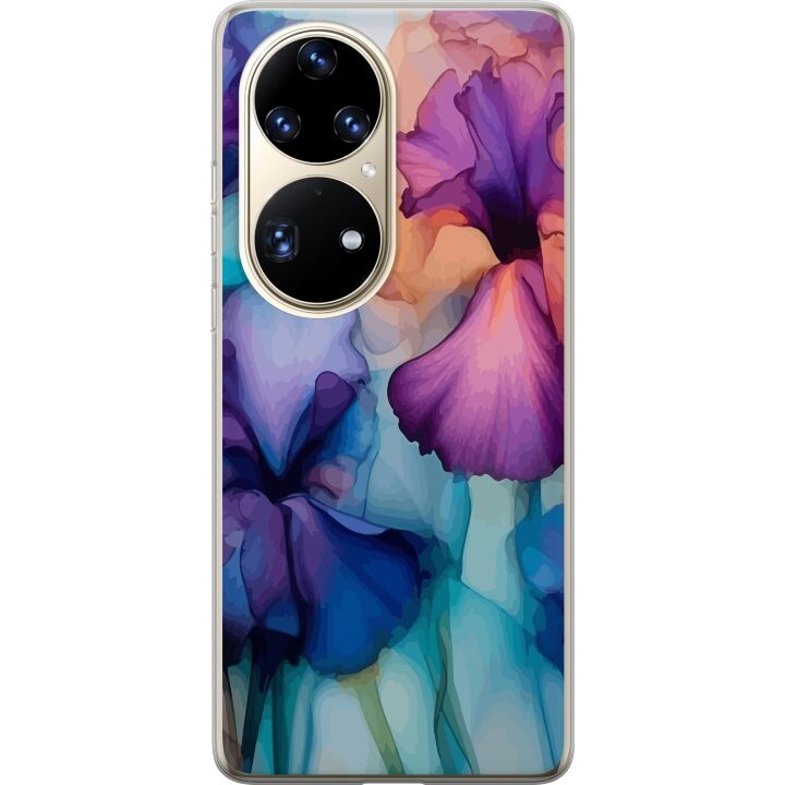 Mobile case for Huawei P50 Pro with Magical flowers design in the group SMARTPHONE & TABLETS / Phone cases / Huawei/Honor at TP E-commerce Nordic AB (A53567)