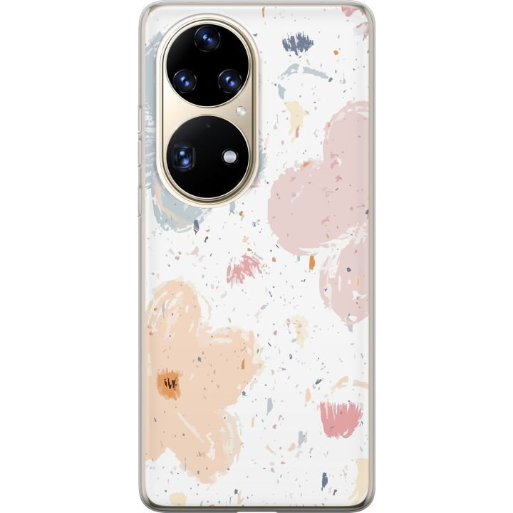 Mobile case for Huawei P50 Pro with Flowers design in the group SMARTPHONE & TABLETS / Phone cases / Huawei/Honor at TP E-commerce Nordic AB (A53576)