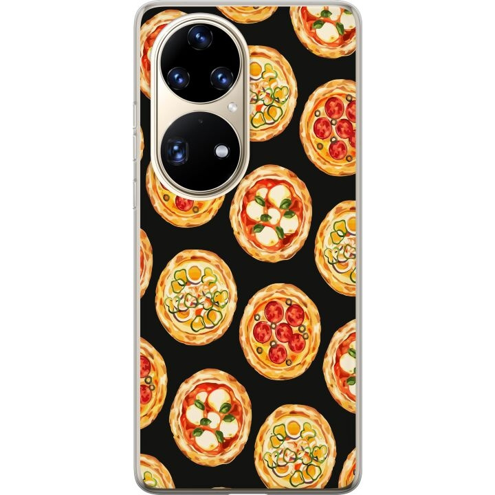 Mobile case for Huawei P50 Pro with Pizza design in the group SMARTPHONE & TABLETS / Phone cases / Huawei/Honor at TP E-commerce Nordic AB (A53577)