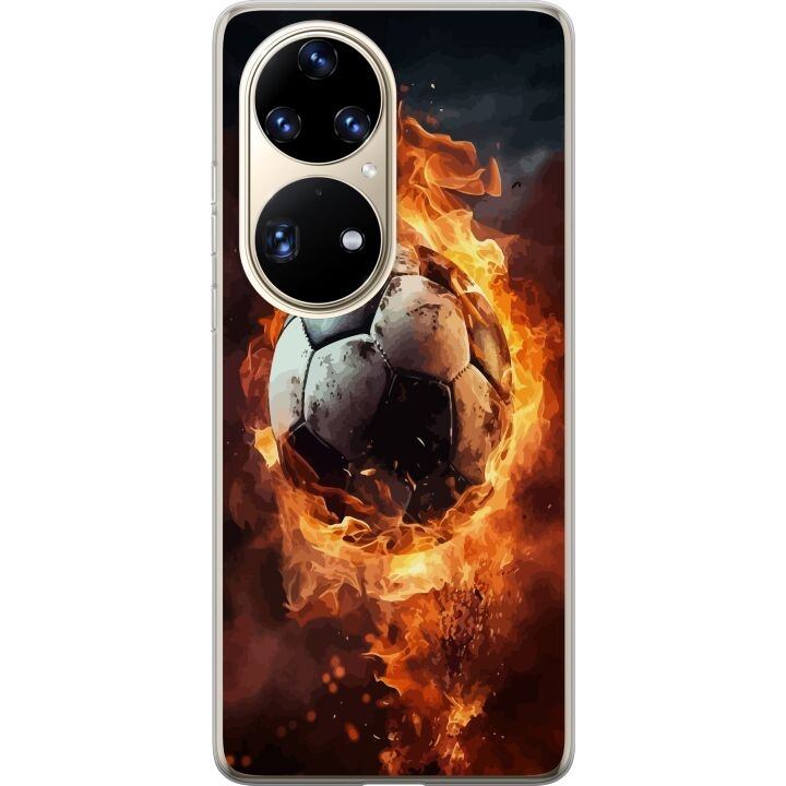 Mobile case for Huawei P50 Pro with Football design in the group SMARTPHONE & TABLETS / Phone cases / Huawei/Honor at TP E-commerce Nordic AB (A53585)