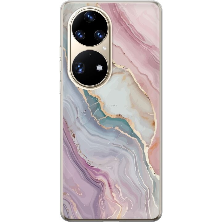 Mobile case for Huawei P50 Pro with Marble design in the group SMARTPHONE & TABLETS / Phone cases / Huawei/Honor at TP E-commerce Nordic AB (A53586)