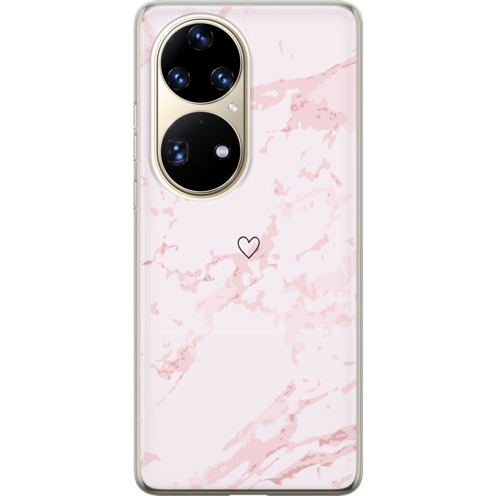 Mobile case for Huawei P50 Pro with Pink Heart design in the group SMARTPHONE & TABLETS / Phone cases / Huawei/Honor at TP E-commerce Nordic AB (A53587)