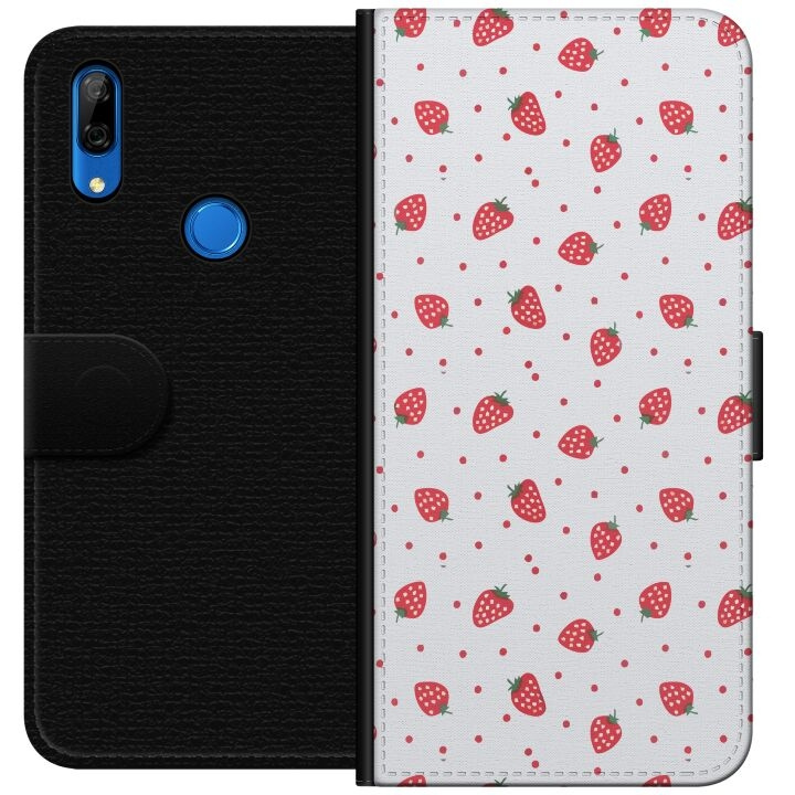 Wallet case for Huawei P Smart Z with Strawberries design in the group SMARTPHONE & TABLETS / Phone cases / Huawei/Honor at TP E-commerce Nordic AB (A53661)