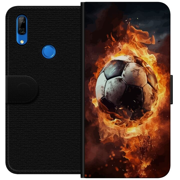 Wallet case for Huawei P Smart Z with Football design in the group SMARTPHONE & TABLETS / Phone cases / Huawei/Honor at TP E-commerce Nordic AB (A53665)