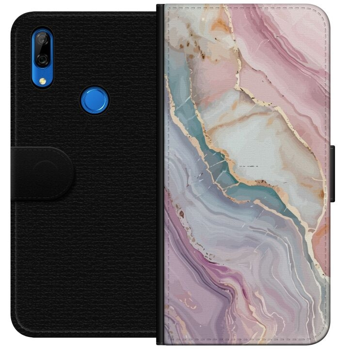 Wallet case for Huawei P Smart Z with Marble design in the group SMARTPHONE & TABLETS / Phone cases / Huawei/Honor at TP E-commerce Nordic AB (A53666)