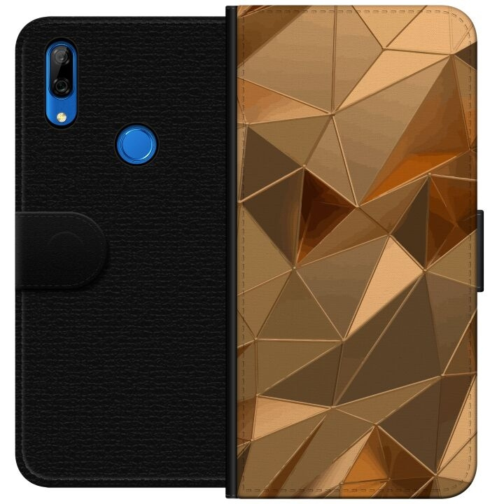 Wallet case for Huawei P Smart Z with 3D Gold design in the group SMARTPHONE & TABLETS / Phone cases / Huawei/Honor at TP E-commerce Nordic AB (A53668)