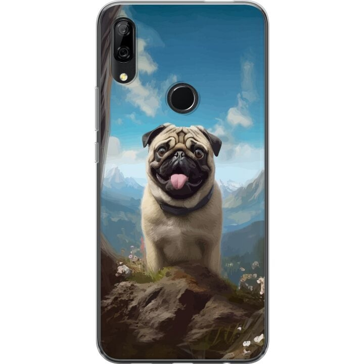 Mobile case for Huawei P Smart Z with Happy Dog design in the group SMARTPHONE & TABLETS / Phone cases / Huawei/Honor at TP E-commerce Nordic AB (A53689)