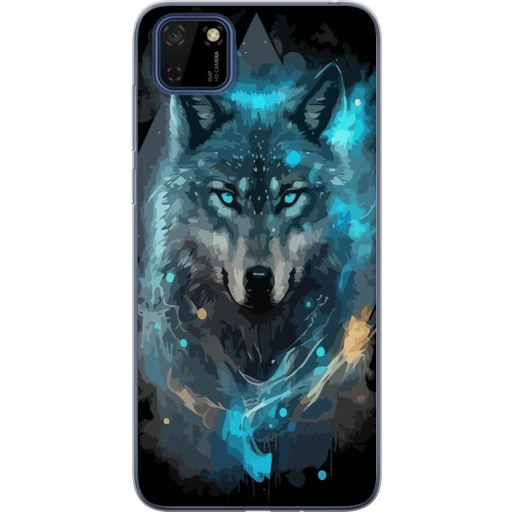 Mobile case for Huawei Y5p with Wolf design in the group SMARTPHONE & TABLETS / Phone cases / Huawei/Honor at TP E-commerce Nordic AB (A53702)