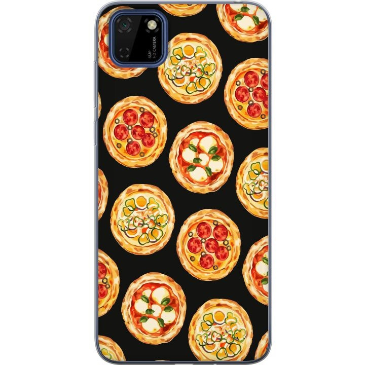 Mobile case for Huawei Y5p with Pizza design in the group SMARTPHONE & TABLETS / Phone cases / Huawei/Honor at TP E-commerce Nordic AB (A53710)