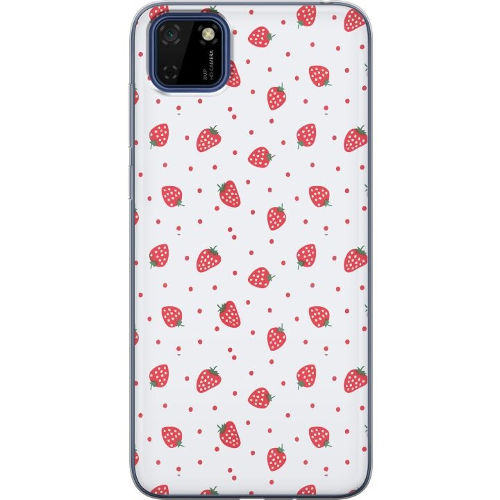 Mobile case for Huawei Y5p with Strawberries design in the group SMARTPHONE & TABLETS / Phone cases / Huawei/Honor at TP E-commerce Nordic AB (A53714)