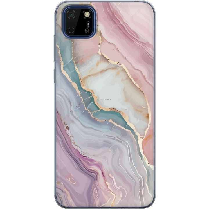 Mobile case for Huawei Y5p with Marble design in the group SMARTPHONE & TABLETS / Phone cases / Huawei/Honor at TP E-commerce Nordic AB (A53719)