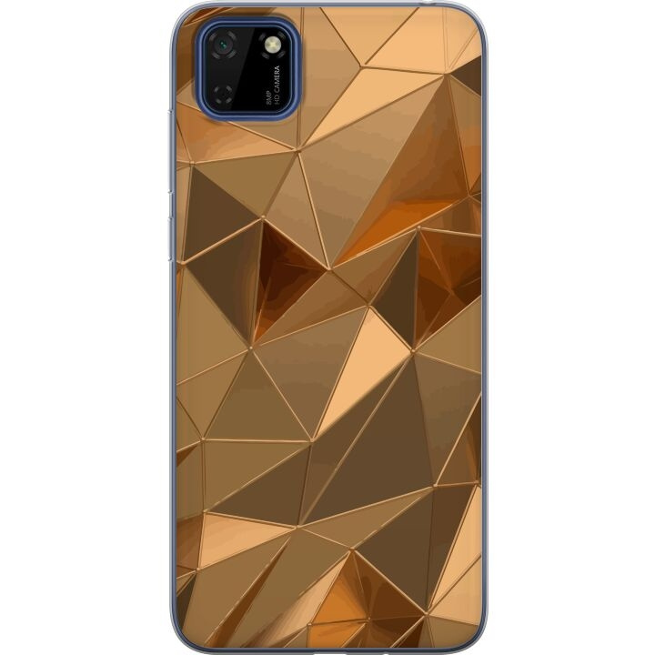 Mobile case for Huawei Y5p with 3D Gold design in the group SMARTPHONE & TABLETS / Phone cases / Huawei/Honor at TP E-commerce Nordic AB (A53721)