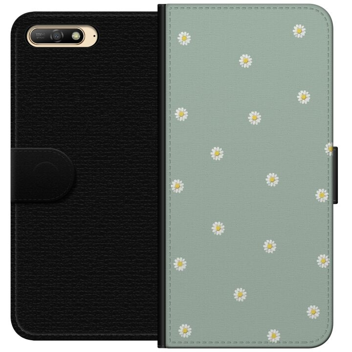 Wallet case for Huawei Y6 (2018) with Priest\'s collars design in the group SMARTPHONE & TABLETS / Phone cases / Huawei/Honor at TP E-commerce Nordic AB (A53728)