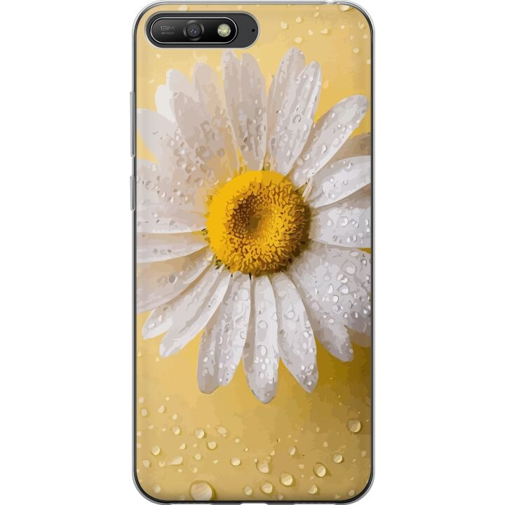 Mobile case for Huawei Y6 (2018) with Porslinsblomma design in the group SMARTPHONE & TABLETS / Phone cases / Huawei/Honor at TP E-commerce Nordic AB (A53751)