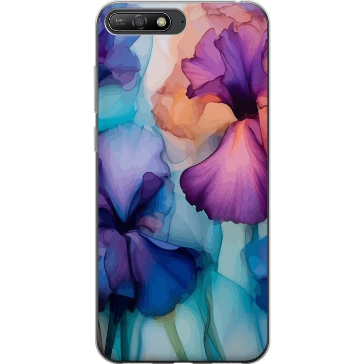 Mobile case for Huawei Y6 (2018) with Magical flowers design in the group SMARTPHONE & TABLETS / Phone cases / Huawei/Honor at TP E-commerce Nordic AB (A53754)