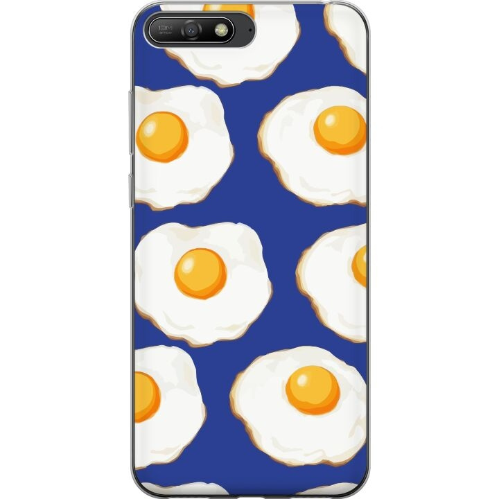 Mobile case for Huawei Y6 (2018) with Fried eggs design in the group SMARTPHONE & TABLETS / Phone cases / Huawei/Honor at TP E-commerce Nordic AB (A53757)