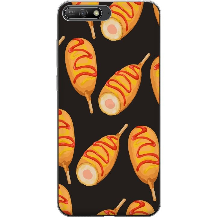 Mobile case for Huawei Y6 (2018) with Chicken drumstick design in the group SMARTPHONE & TABLETS / Phone cases / Huawei/Honor at TP E-commerce Nordic AB (A53760)