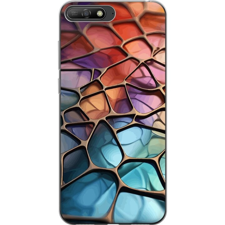 Mobile case for Huawei Y6 (2018) with Metallic pattern design in the group SMARTPHONE & TABLETS / Phone cases / Huawei/Honor at TP E-commerce Nordic AB (A53761)