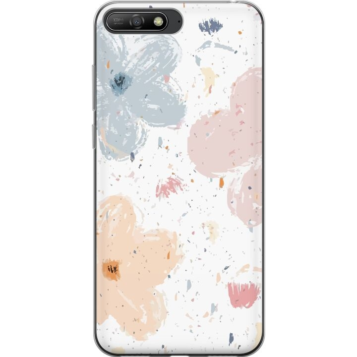 Mobile case for Huawei Y6 (2018) with Flowers design in the group SMARTPHONE & TABLETS / Phone cases / Huawei/Honor at TP E-commerce Nordic AB (A53763)