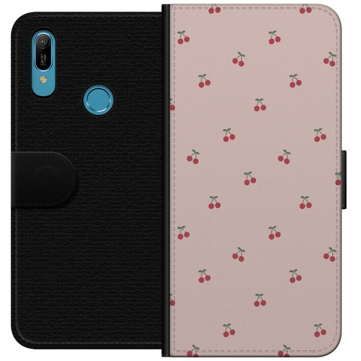 Wallet case for Huawei Y6 (2019) with Cherry design in the group SMARTPHONE & TABLETS / Phone cases / Huawei/Honor at TP E-commerce Nordic AB (A53784)