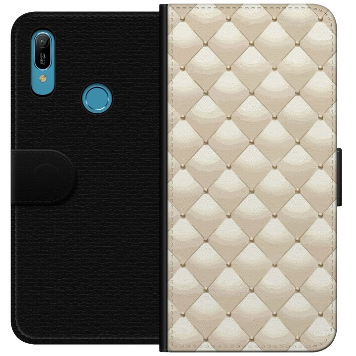 Wallet case for Huawei Y6 (2019) with Gold shine design in the group SMARTPHONE & TABLETS / Phone cases / Huawei/Honor at TP E-commerce Nordic AB (A53803)